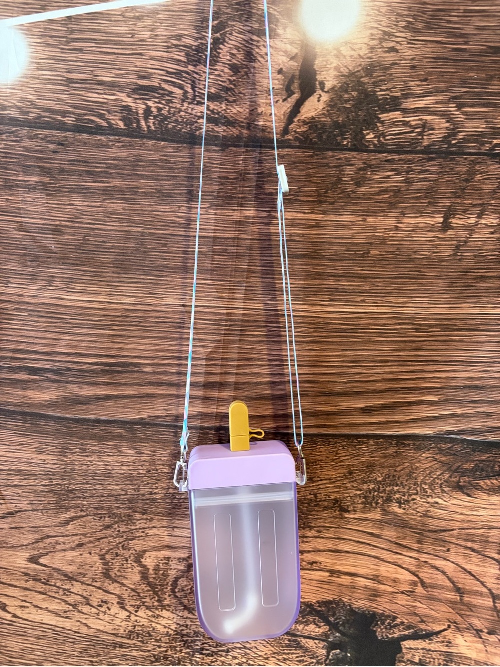 Purple creamsicle Crossbody Water bottle
